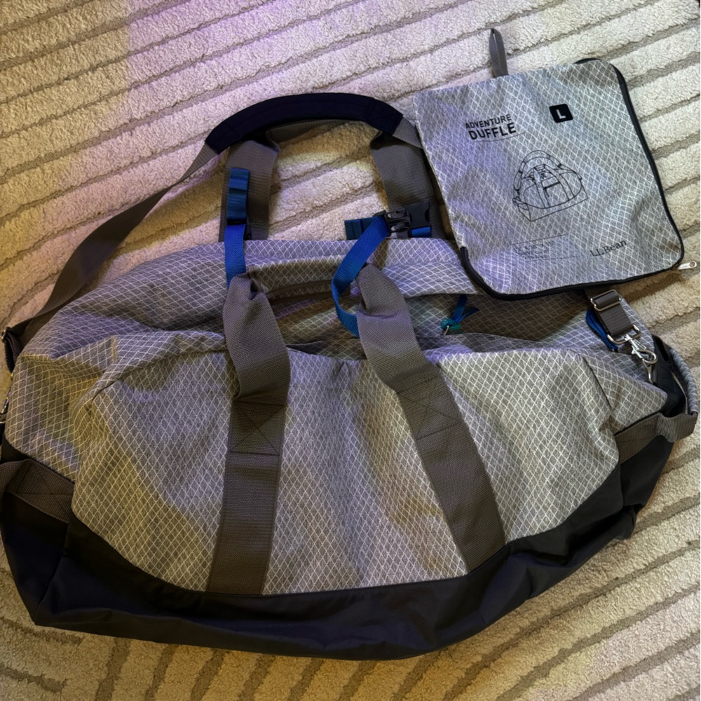 L.L Bean adventure duffel size large.